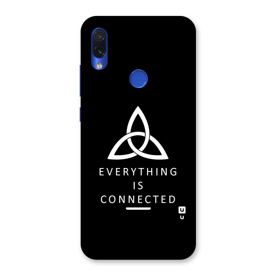 Everything is Connected Typography Back Case for Redmi Note 7
