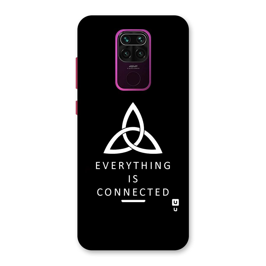 Everything is Connected Typography Back Case for Redmi Note 9