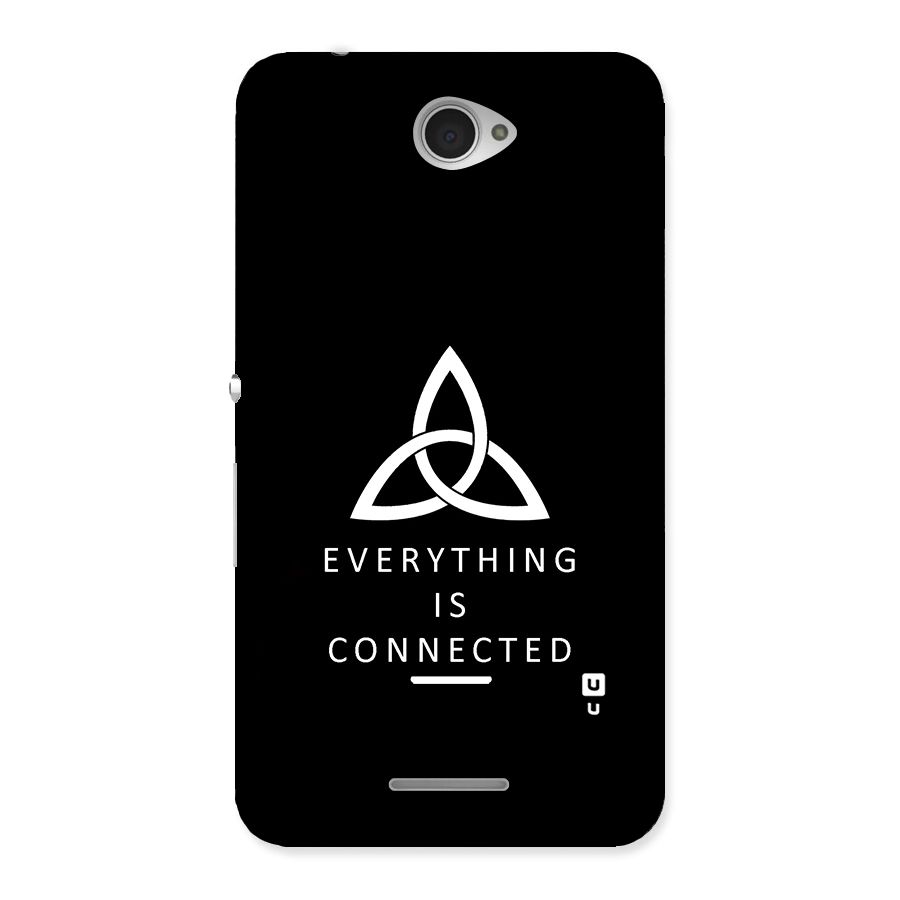 Everything is Connected Typography Back Case for Sony Xperia E4