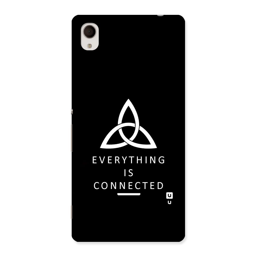 Everything is Connected Typography Back Case for Sony Xperia M4