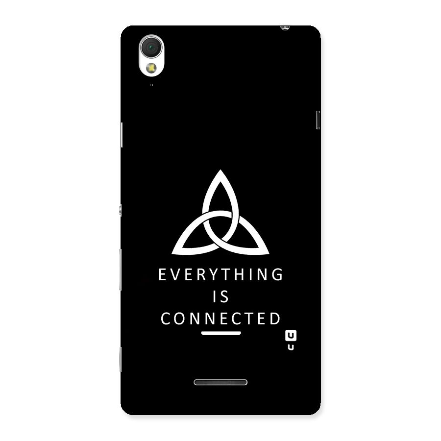 Everything is Connected Typography Back Case for Sony Xperia T3