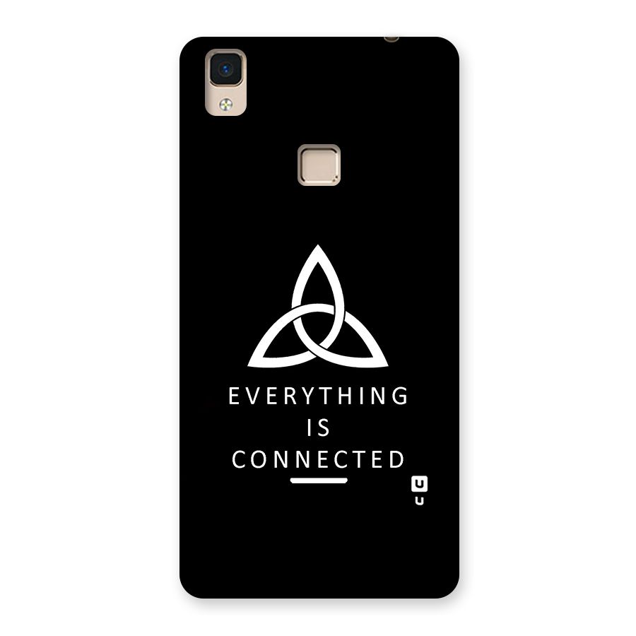 Everything is Connected Typography Back Case for V3 Max