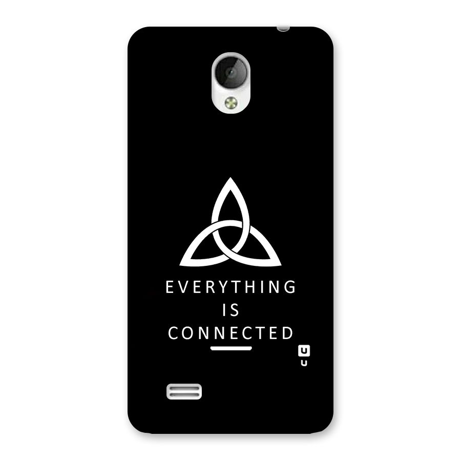 Everything is Connected Typography Back Case for Vivo Y21