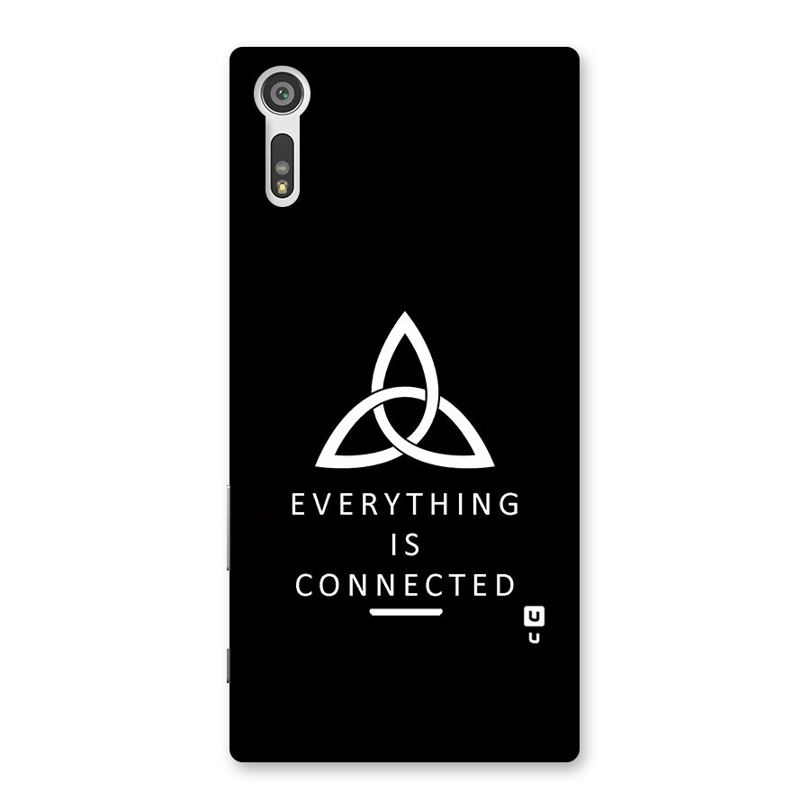 Everything is Connected Typography Back Case for Xperia XZ