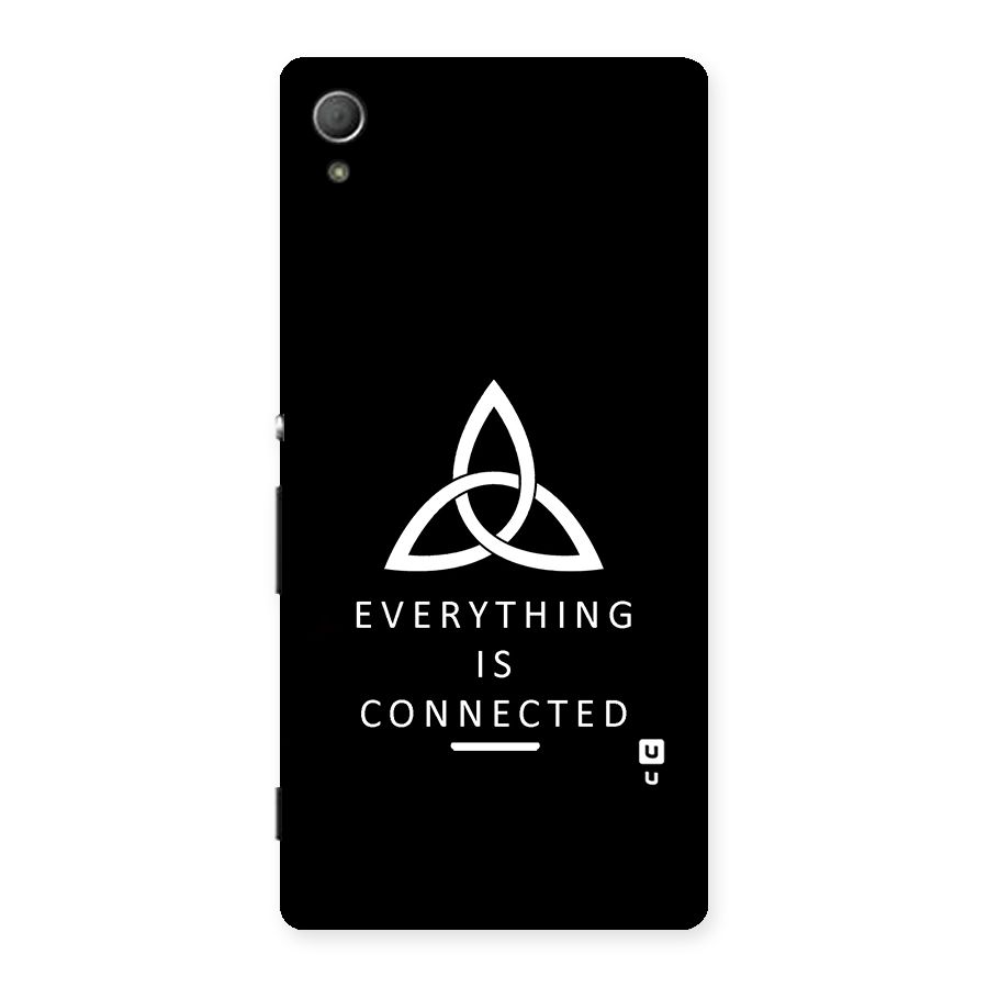 Everything is Connected Typography Back Case for Xperia Z4