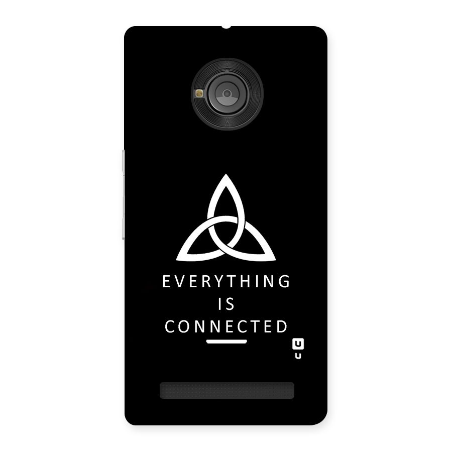 Everything is Connected Typography Back Case for Yu Yuphoria