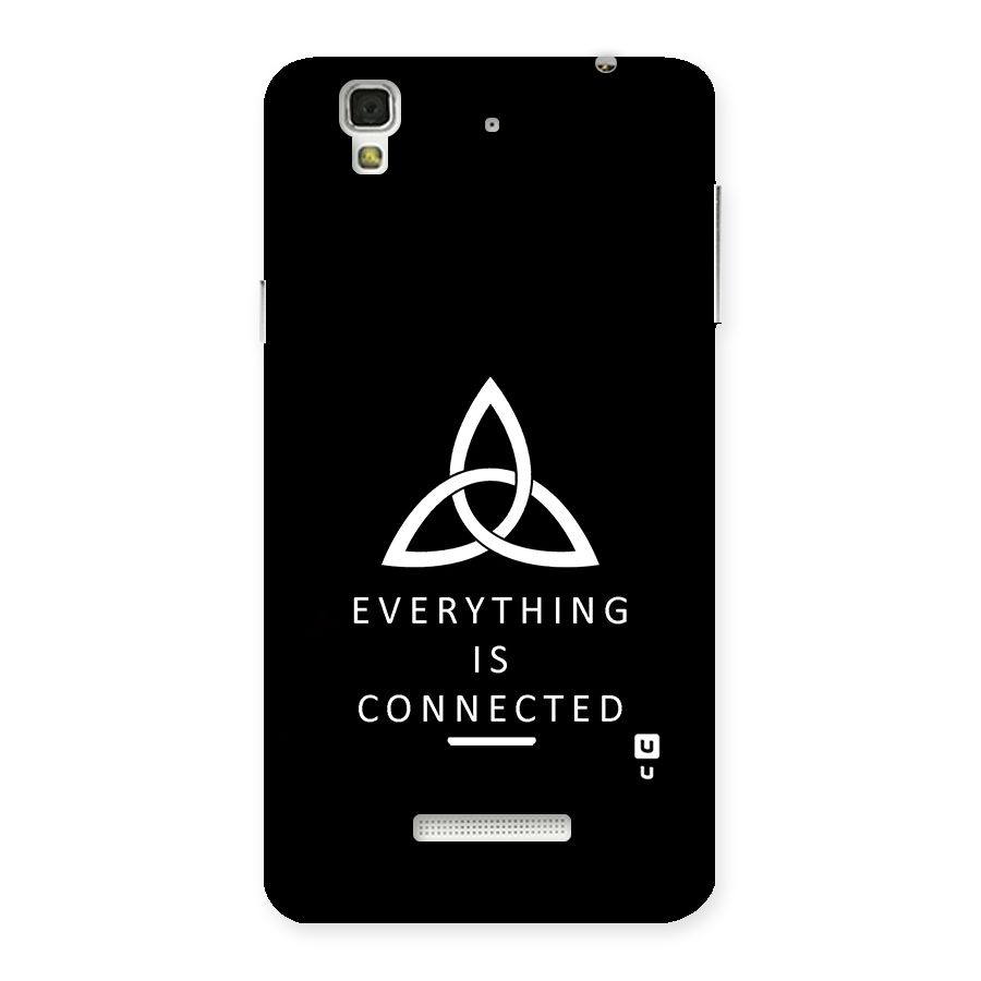 Everything is Connected Typography Back Case for Yu Yureka