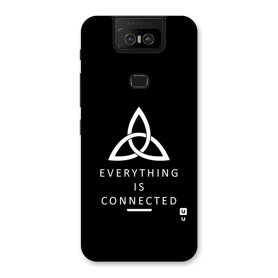 Everything is Connected Typography Back Case for Zenfone 6z