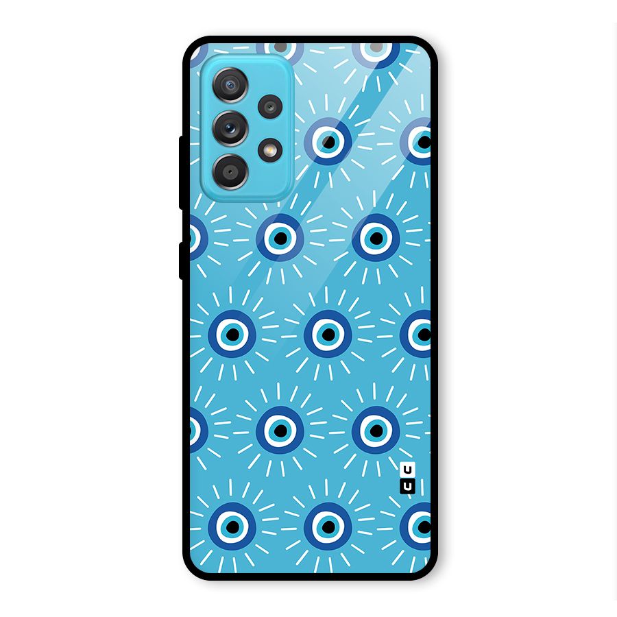 Evil Eves Away Glass Back Case for Galaxy A52