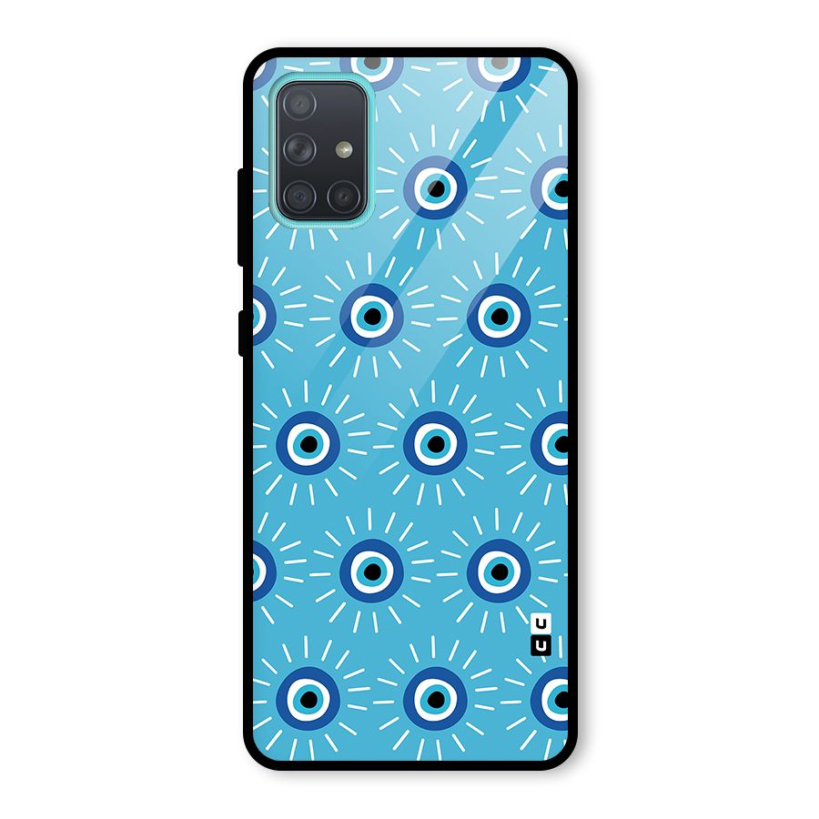 Evil Eves Away Glass Back Case for Galaxy A71