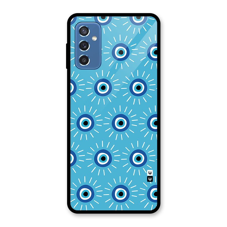 Evil Eves Away Glass Back Case for Galaxy M52 5G