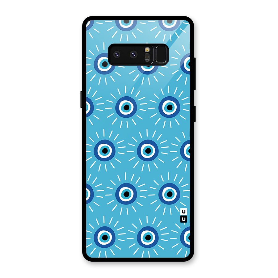 Evil Eves Away Glass Back Case for Galaxy Note 8