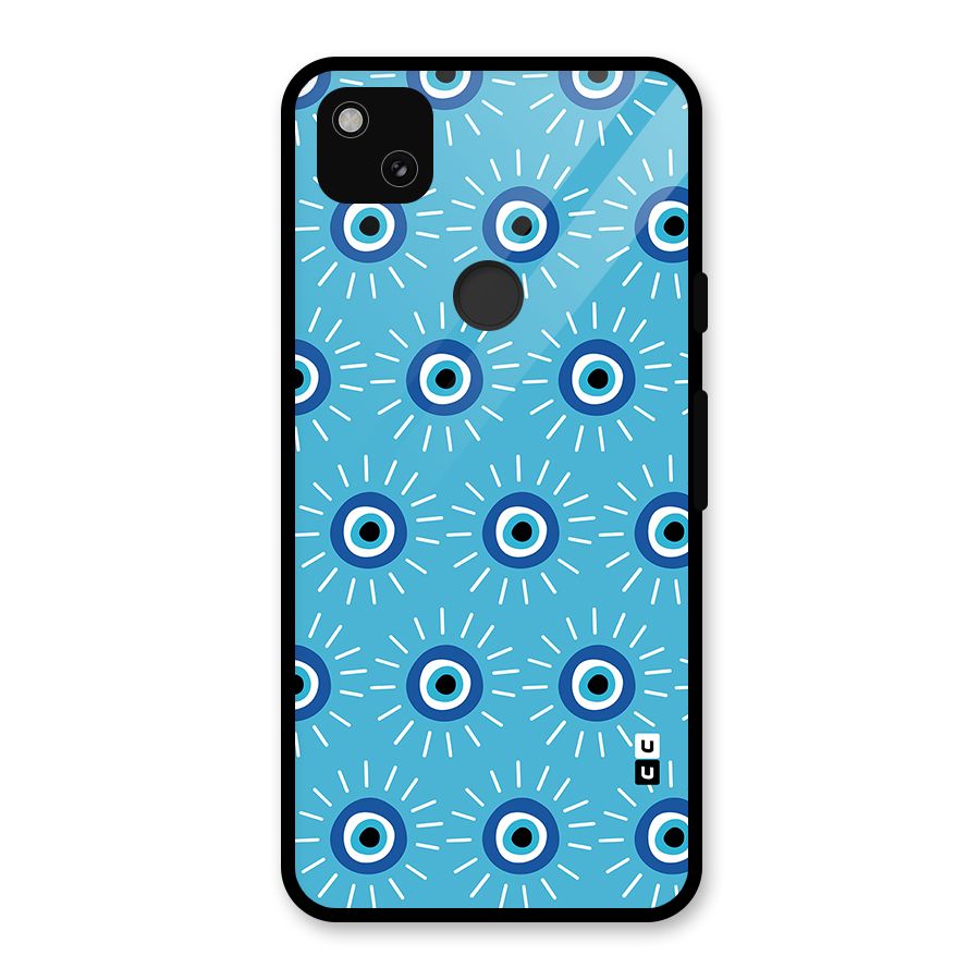 Evil Eves Away Glass Back Case for Google Pixel 4a