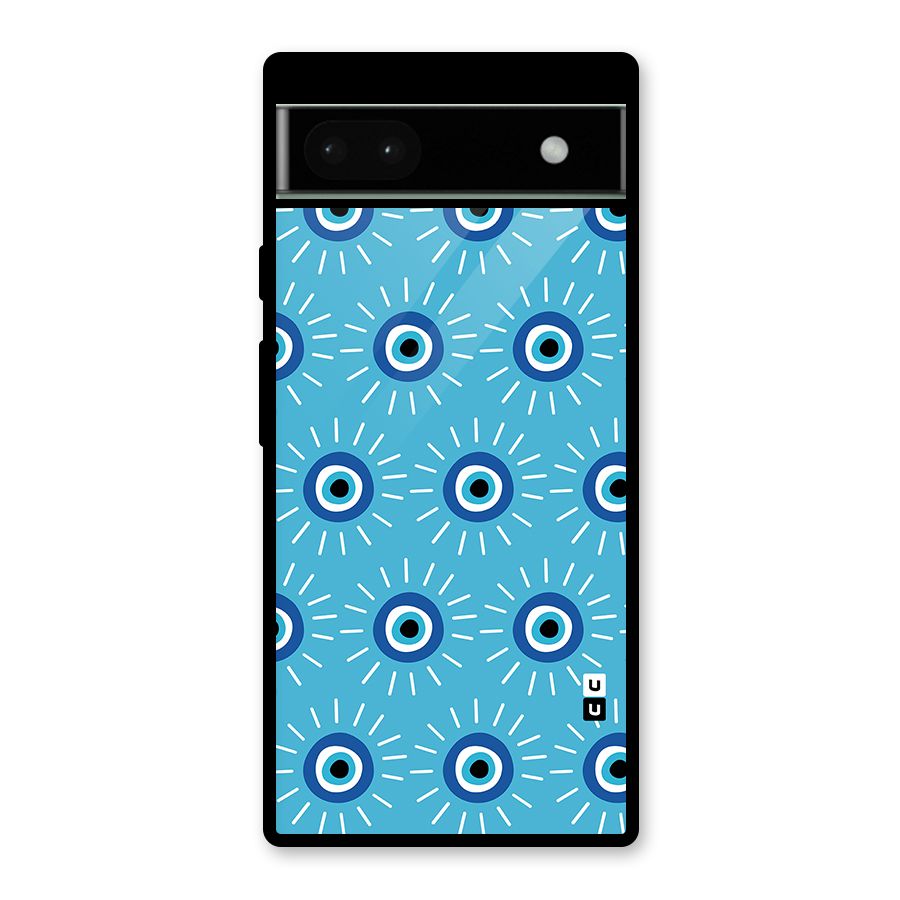 Evil Eves Away Glass Back Case for Google Pixel 6a