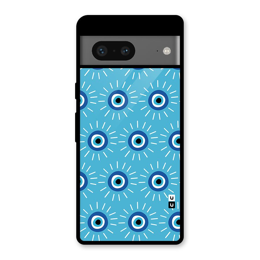 Evil Eves Away Glass Back Case for Google Pixel 7