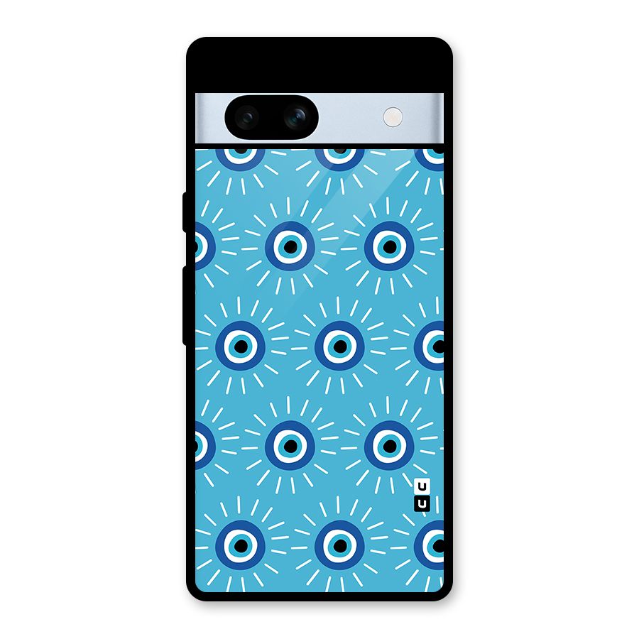 Evil Eves Away Glass Back Case for Google Pixel 7a