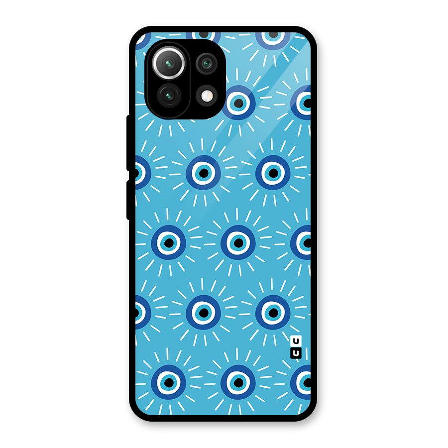Evil Eves Away Glass Back Case for Mi 11 Lite
