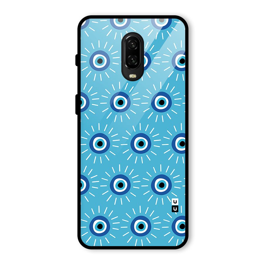 Evil Eves Away Glass Back Case for OnePlus 6T