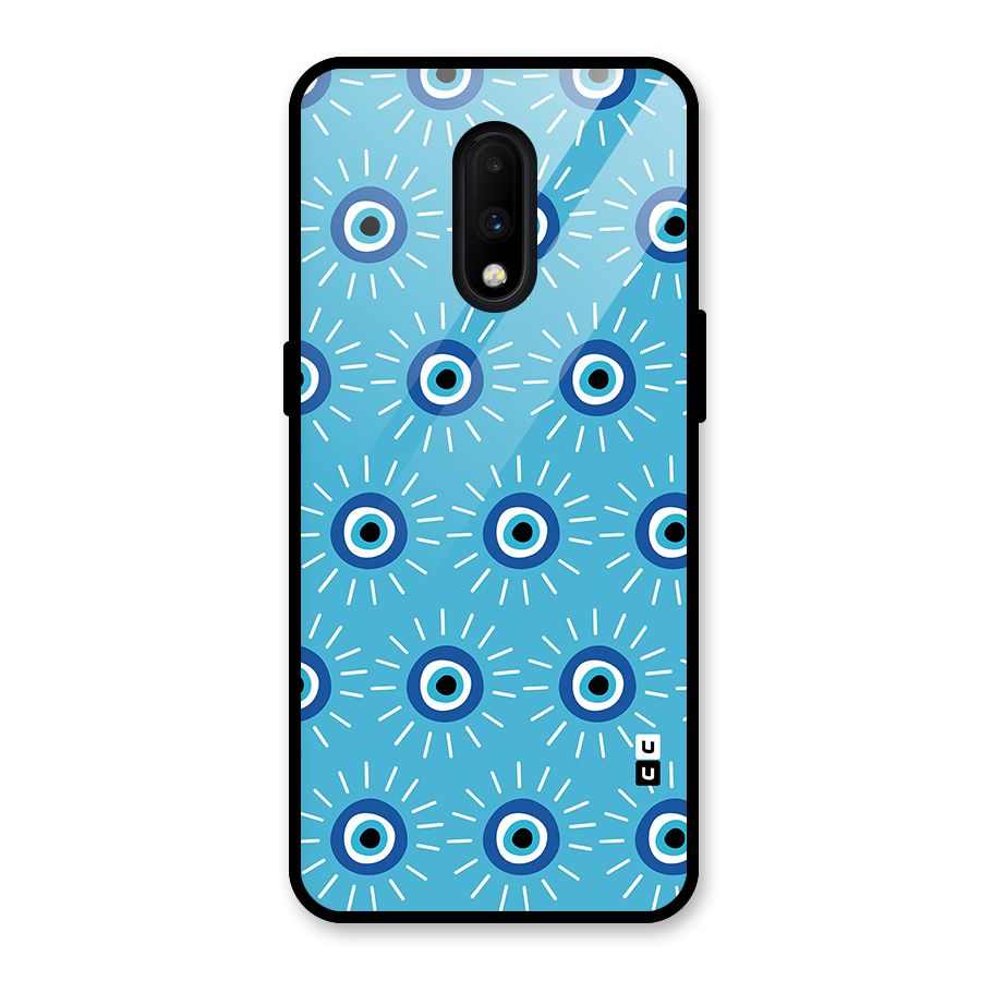Evil Eves Away Glass Back Case for OnePlus 7