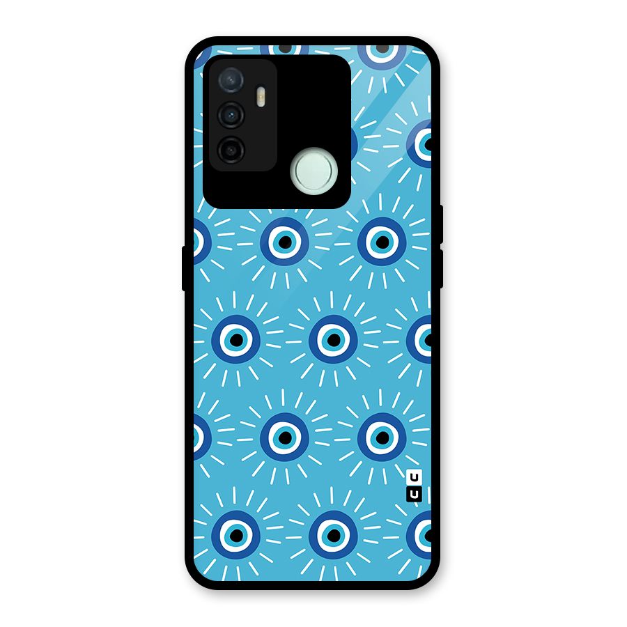 Evil Eves Away Glass Back Case for Oppo A53
