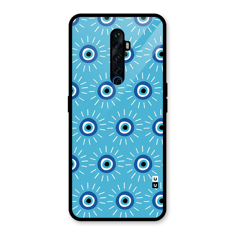 Evil Eves Away Glass Back Case for Oppo Reno2 Z