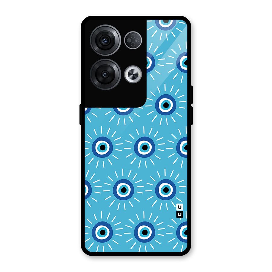 Evil Eves Away Glass Back Case for Oppo Reno8 Pro 5G