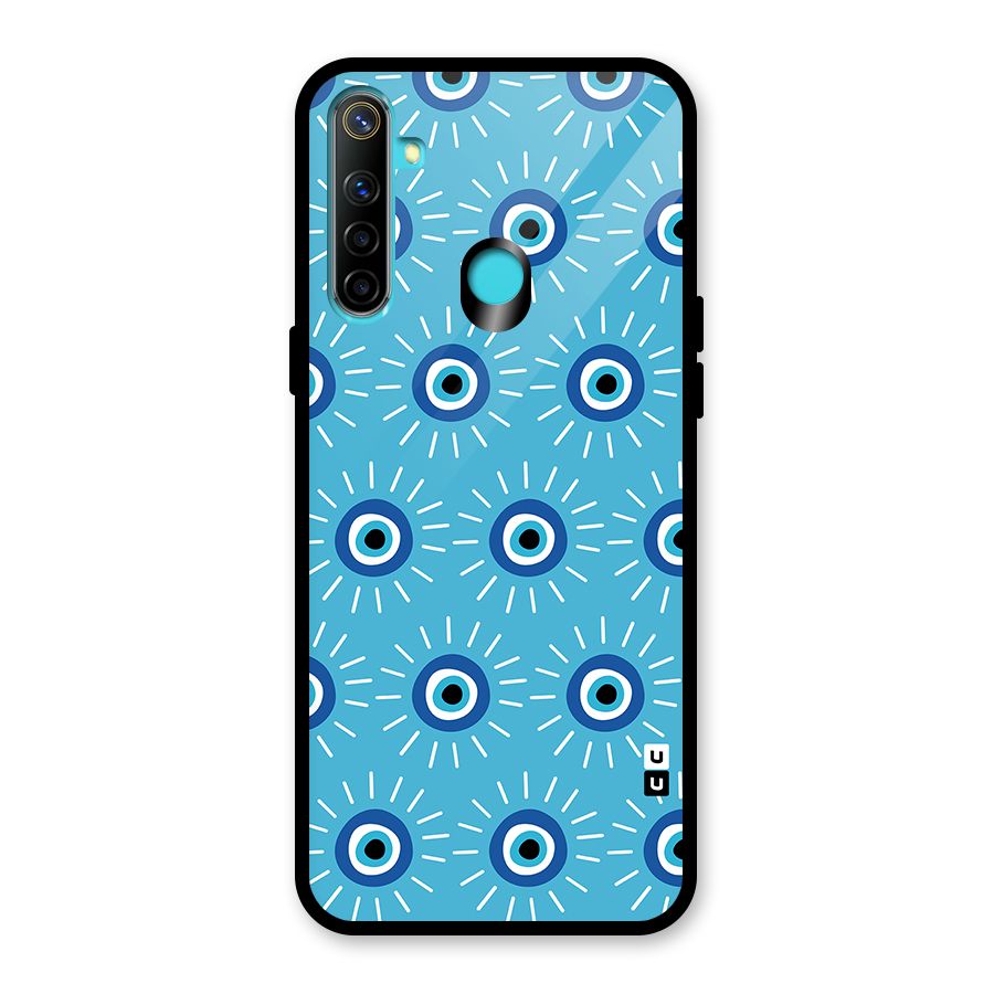 Evil Eves Away Glass Back Case for Realme 5i