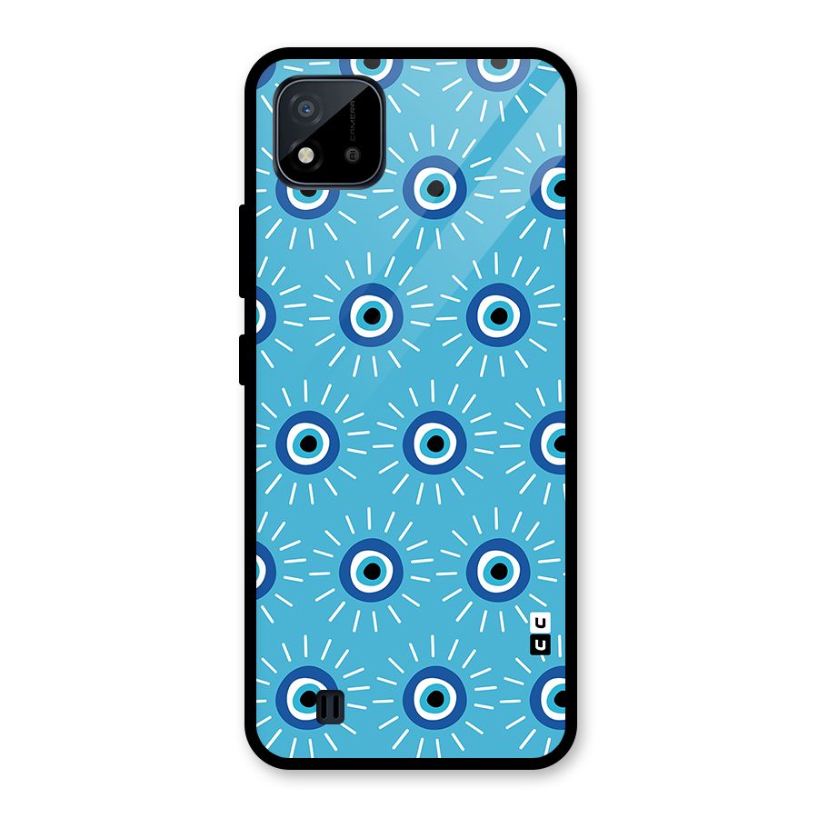 Evil Eves Away Glass Back Case for Realme C11 2021