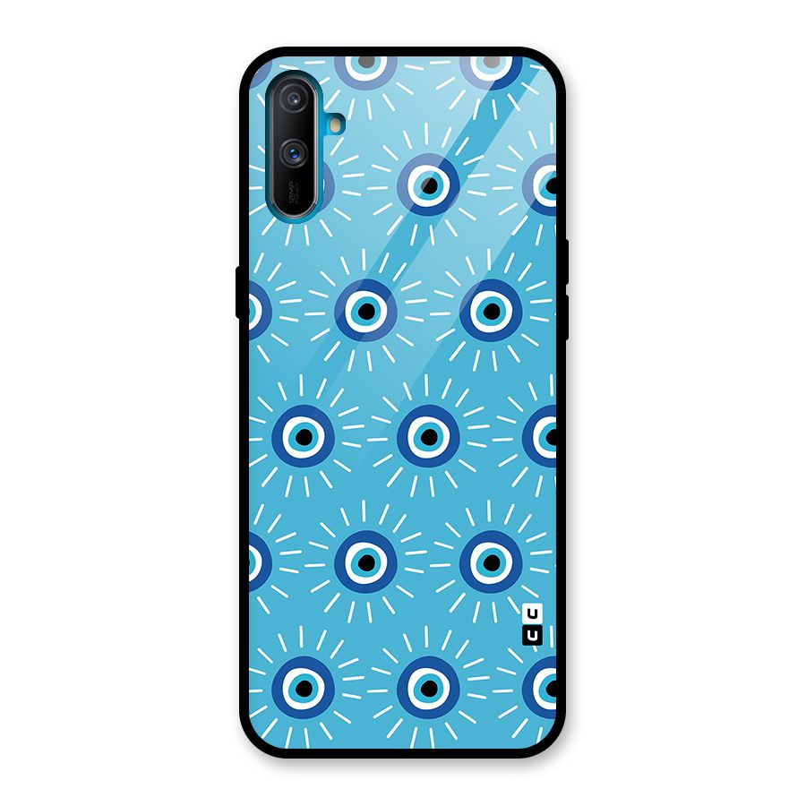 Evil Eves Away Glass Back Case for Realme C3