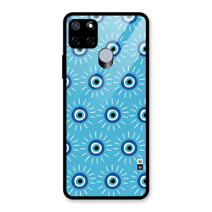 Evil Eves Away Glass Back Case for Realme Narzo 30A