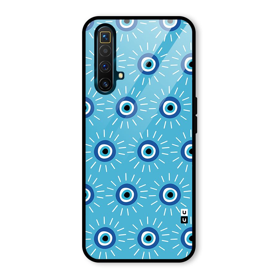 Evil Eves Away Glass Back Case for Realme X3
