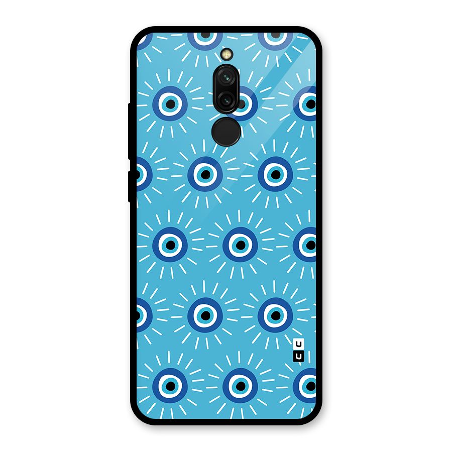 Evil Eves Away Glass Back Case for Redmi 8