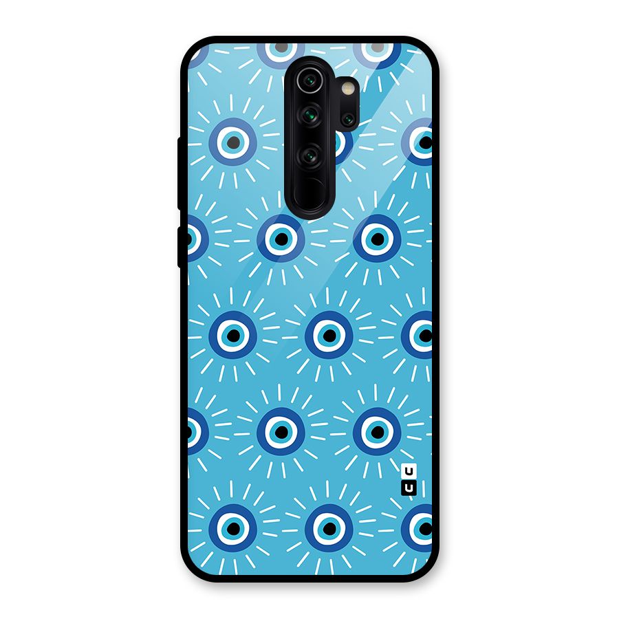Evil Eves Away Glass Back Case for Redmi Note 8 Pro