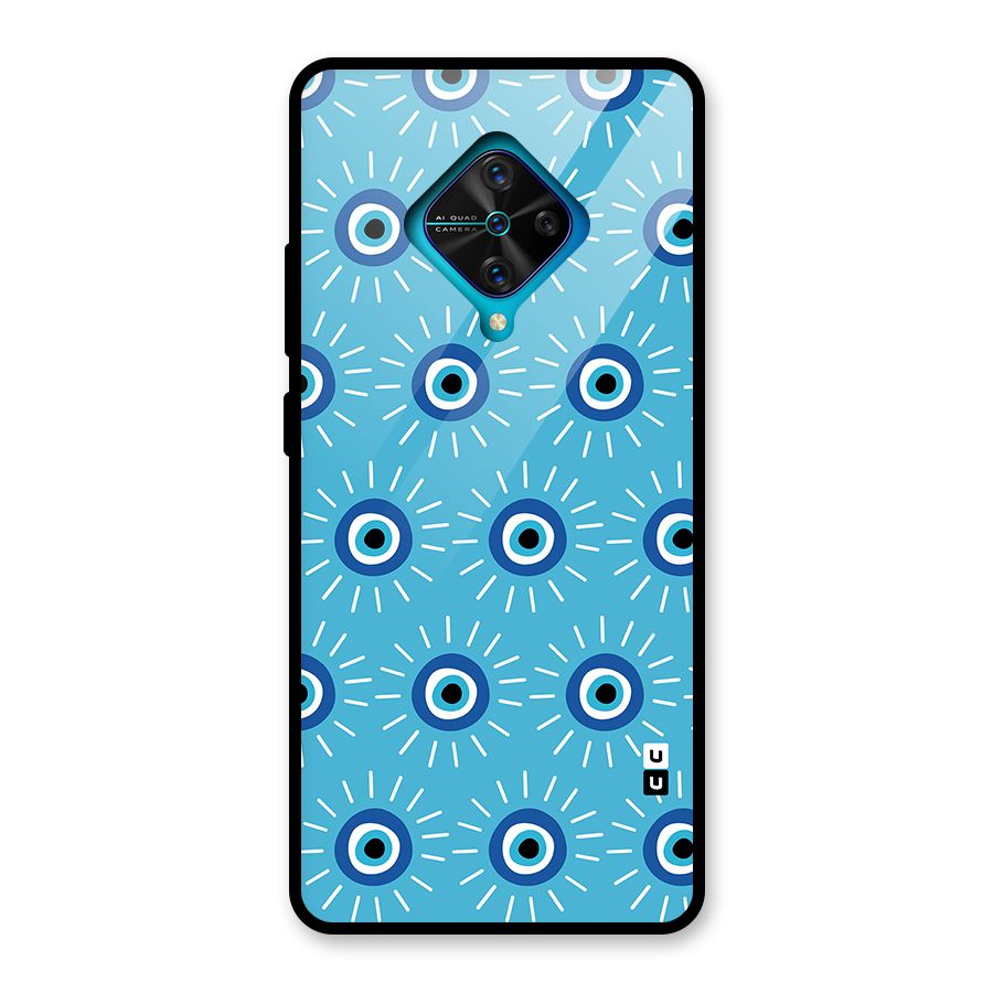 Evil Eves Away Glass Back Case for Vivo S1 Pro
