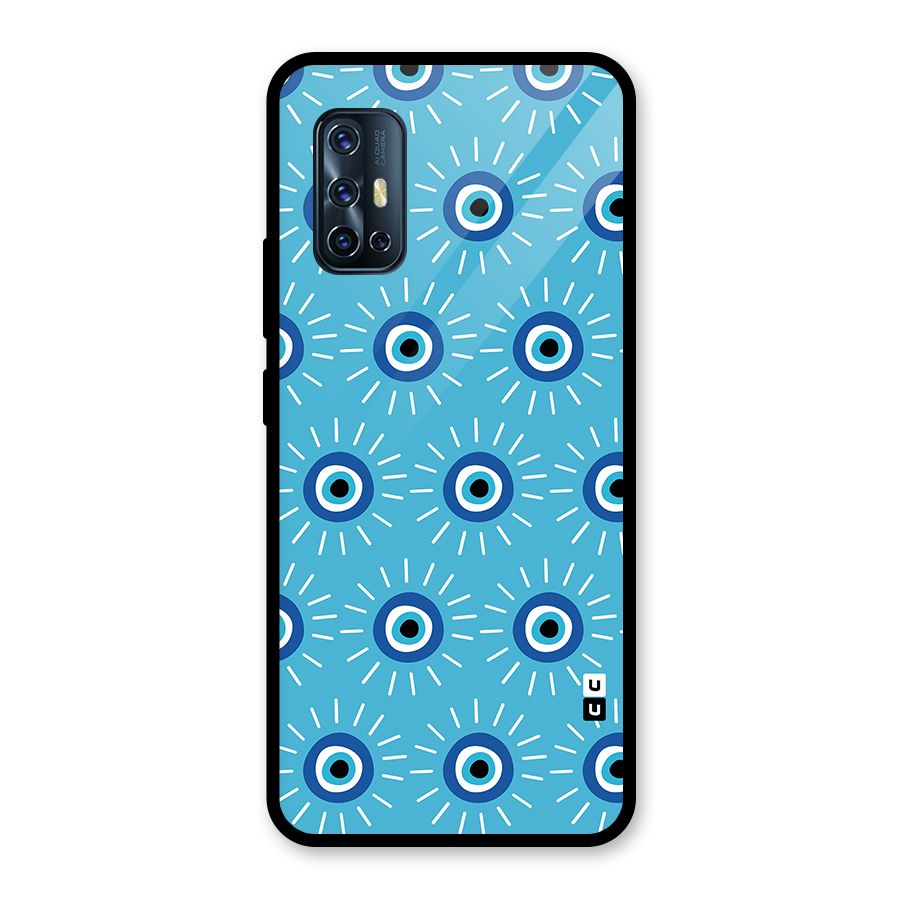 Evil Eves Away Glass Back Case for Vivo V17