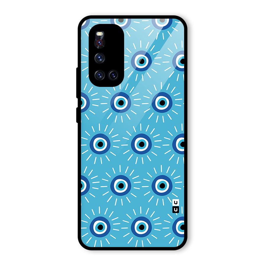 Evil Eves Away Glass Back Case for Vivo V19
