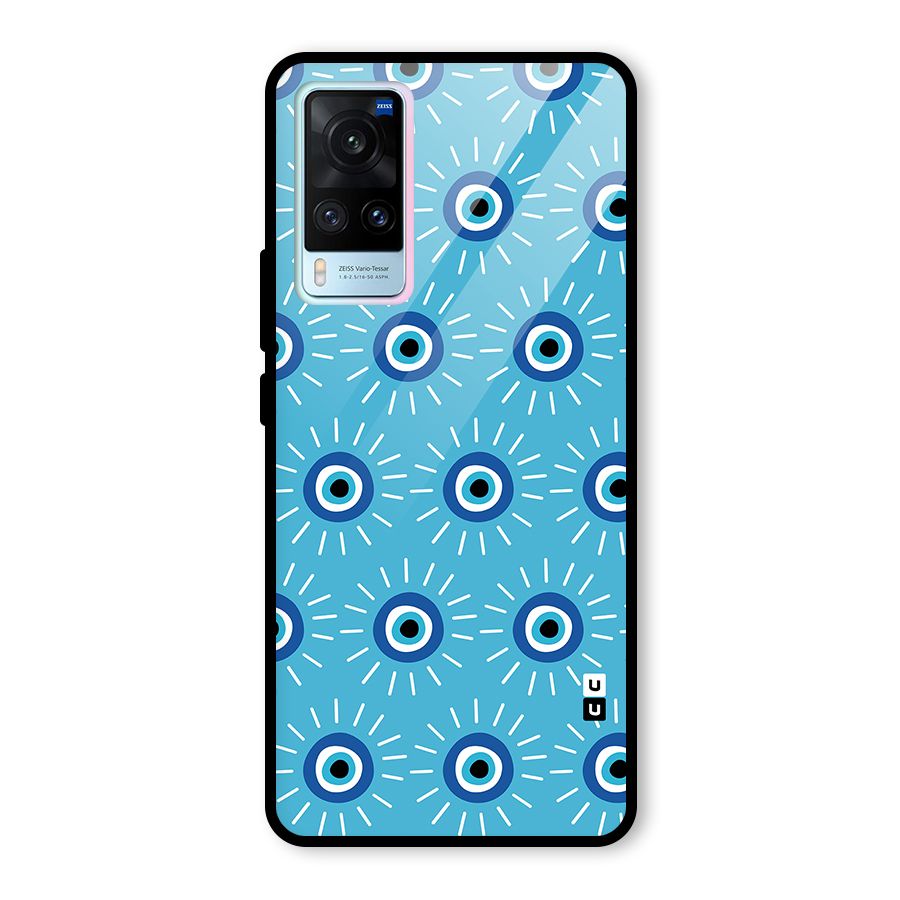 Evil Eves Away Glass Back Case for Vivo X60
