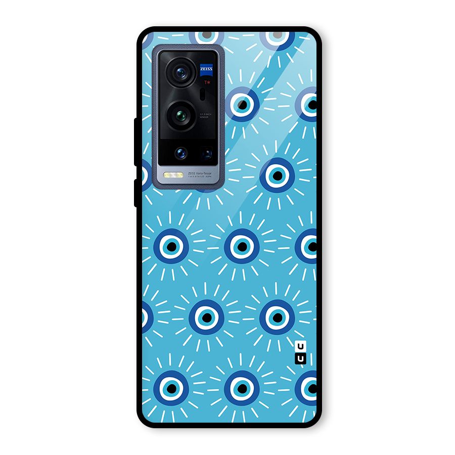 Evil Eves Away Glass Back Case for Vivo X60 Pro Plus