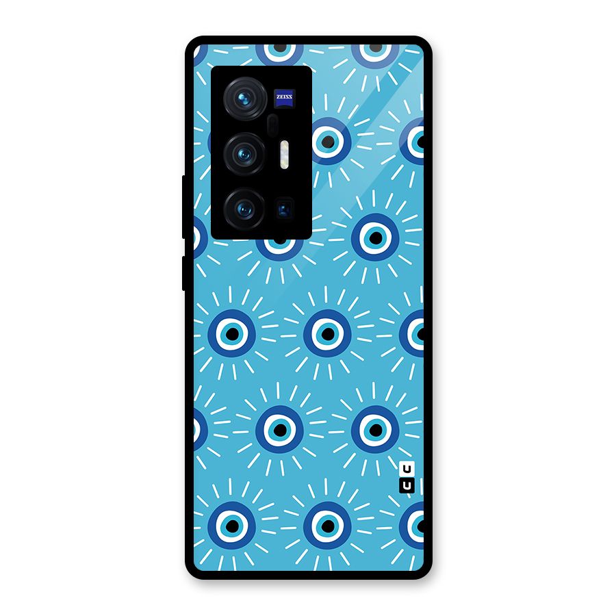 Evil Eves Away Glass Back Case for Vivo X70 Pro Plus