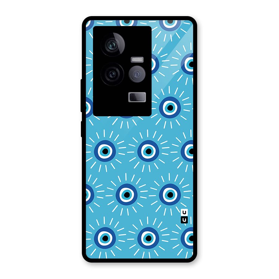 Evil Eves Away Glass Back Case for Vivo iQOO 11 5G