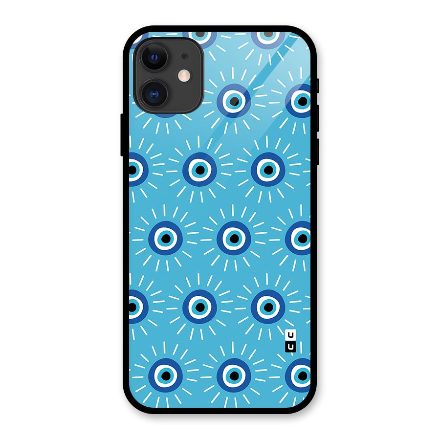 Evil Eves Away Glass Back Case for iPhone 11