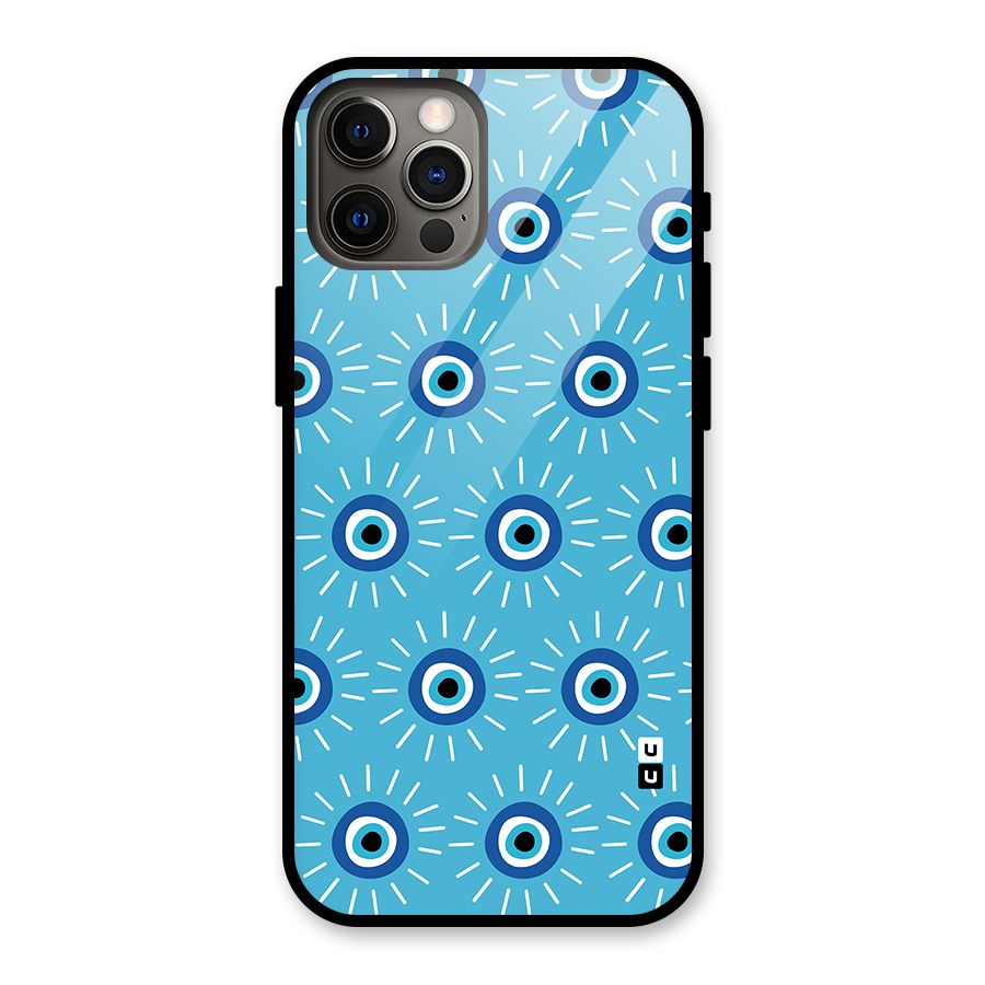 Evil Eves Away Glass Back Case for iPhone 12 Pro