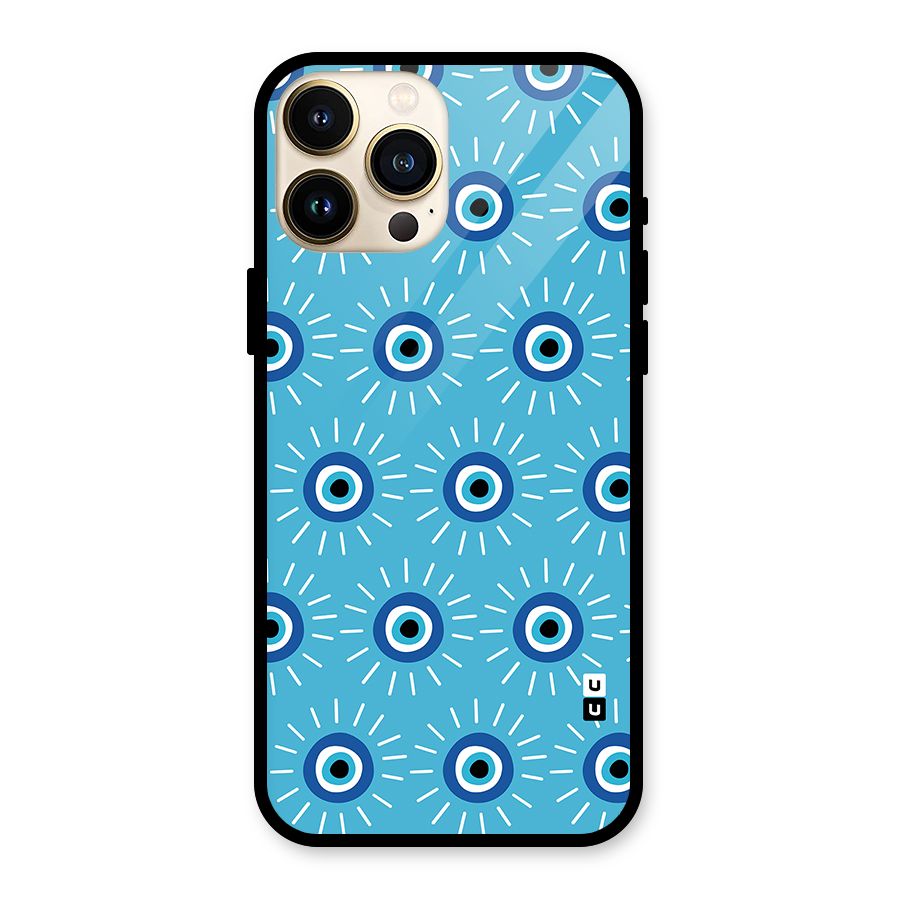 Evil Eves Away Glass Back Case for iPhone 13 Pro Max