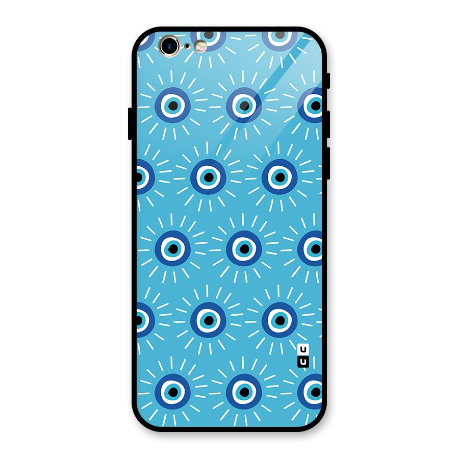 Evil Eves Away Glass Back Case for iPhone 6 6S