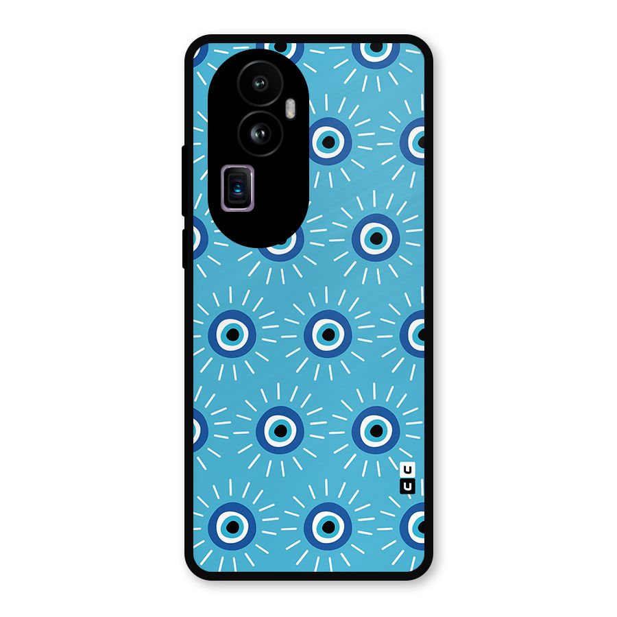 Evil Eves Away Metal Back Case for Oppo Reno10 Pro Plus