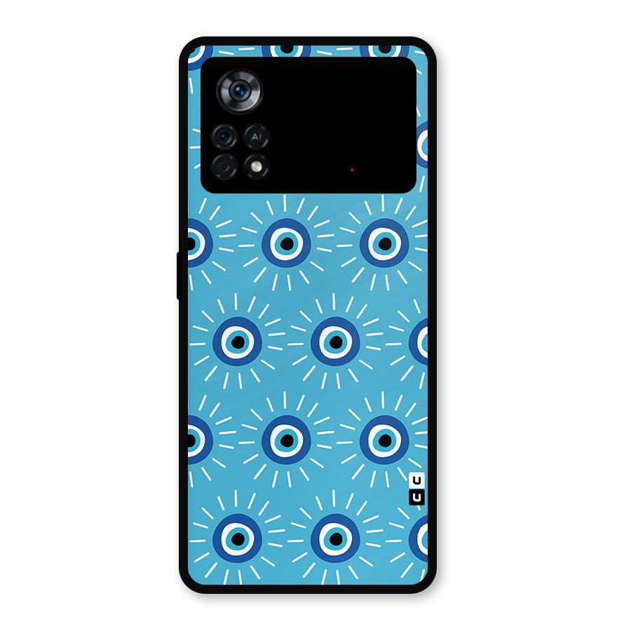 Evil Eves Away Metal Back Case for Poco X4 Pro 5G