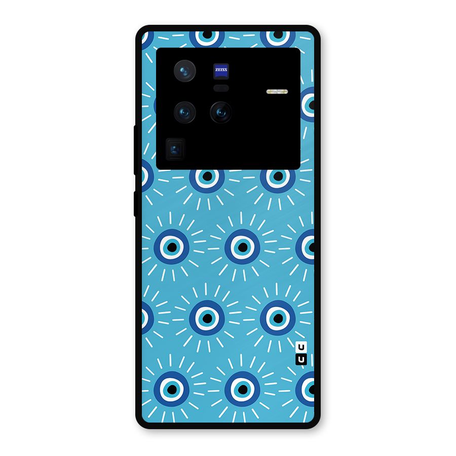Evil Eves Away Metal Back Case for Vivo X80 Pro