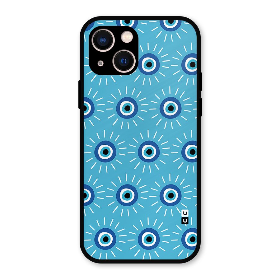 Evil Eves Away Metal Back Case for iPhone 13