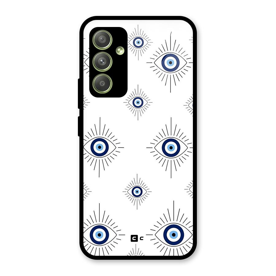 Evil Eye Wall Glass Back Case for Galaxy A54