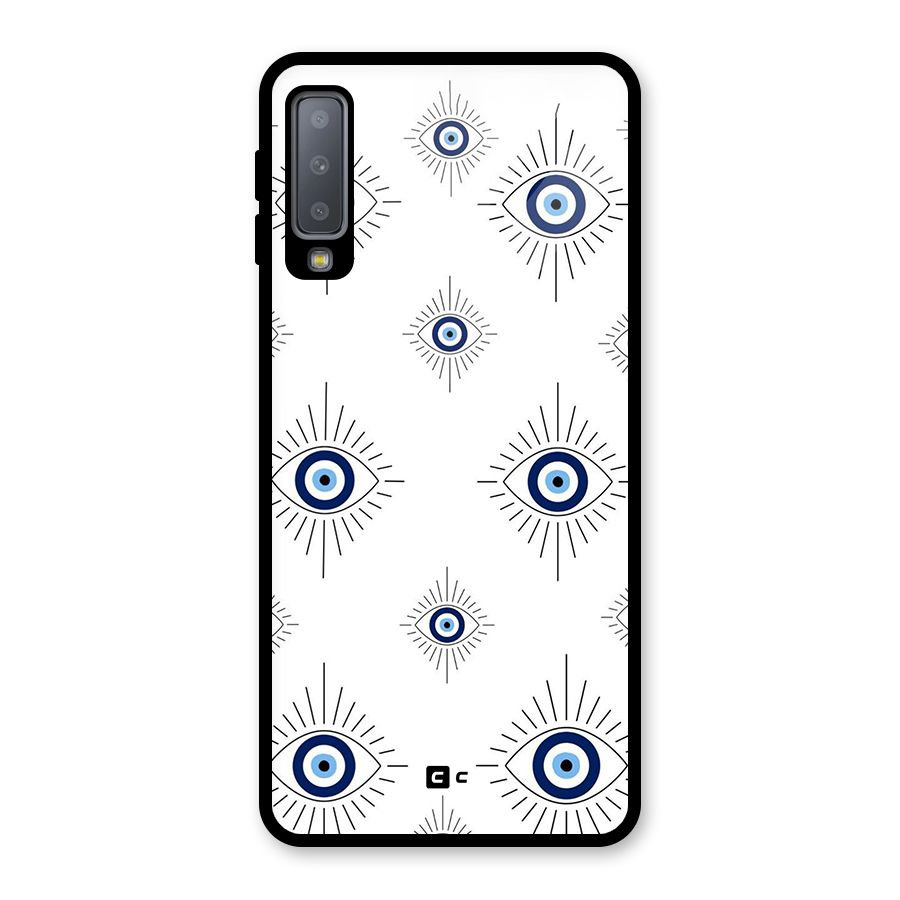 Evil Eye Wall Glass Back Case for Galaxy A7 (2018)